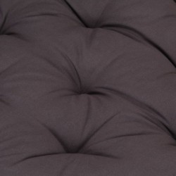 Coussin de plancher de palette Coton 120x40x7 cm Anthracite 