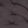 Coussin de plancher de palette Coton 120x40x7 cm Anthracite 