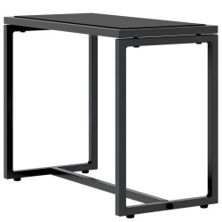 Chaises Longues Pliantes Noire Cadre en métal, tissu textilène 