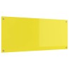 Crédence de cuisine Jaune 120x50x0,6 cm en verre trempé 