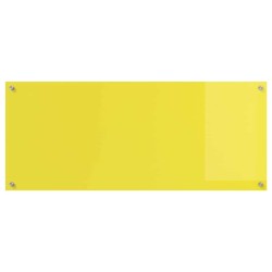 Crédence de cuisine Jaune 120x50x0,6 cm en verre trempé 