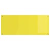 Crédence de cuisine Jaune 120x50x0,6 cm en verre trempé 