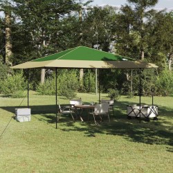 Tente à abri Vert 400 x 400 x 227 / 236 / 245 cm Tissu Oxford 