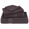 Serviettes d'invité 10pcs anthracite 30x50cm 360g/m² 100% coton 