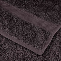 Serviettes d'invité 10pcs anthracite 30x50cm 360g/m² 100% coton 