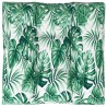 Coussin de palette motif de feuilles 80x80x12 cm tissu 
