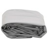 Bâche gris 1,5x2 m 650 g/m² 