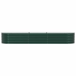 Bac surélevé Jardin Vert 320x80x44 cm Acier galva 
