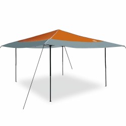 Tente à abri Orange 400 x 400 x 227 / 236 / 245 cm Tissu Oxford 