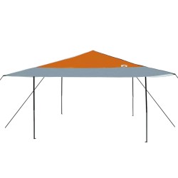 Tente à abri Orange 400 x 400 x 227 / 236 / 245 cm Tissu Oxford 