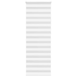 Store zèbre blanc 85x230 cm largeur du tissu 80,9 cm polyester 