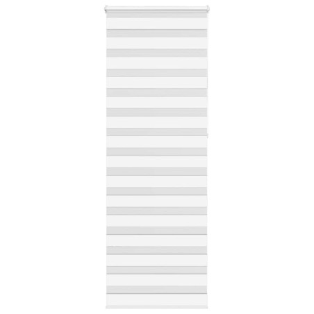 Store zèbre blanc 85x230 cm largeur du tissu 80,9 cm polyester 