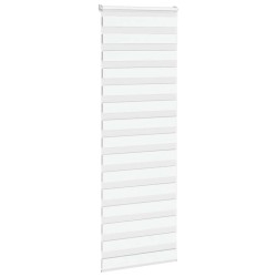 Store zèbre blanc 85x230 cm largeur du tissu 80,9 cm polyester 