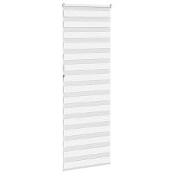 Store zèbre blanc 85x230 cm largeur du tissu 80,9 cm polyester 