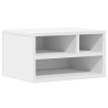 Support d'imprimante blanc 40x32x22,5 cm bois d'ingénierie 
