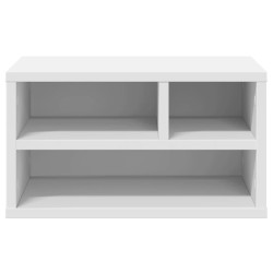 Support d'imprimante blanc 40x32x22,5 cm bois d'ingénierie 