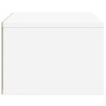 Support d'imprimante blanc 40x32x22,5 cm bois d'ingénierie 