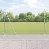 Jeu de Poteaux de Clôture Argent 10 x 1.4 m Acier galvanisé 