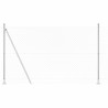 Jeu de Poteaux de Clôture Argent 10 x 1.4 m Acier galvanisé 