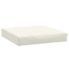 Coussin de palette crème mélangé 60x60x9,5 cm tissu 