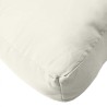 Coussin de palette crème mélangé 60x60x9,5 cm tissu 