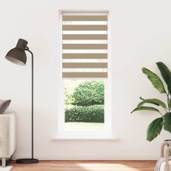 Store zèbre marron sable largeur du tissu 80,9 cm polyester 