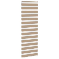 Store zèbre marron sable largeur du tissu 80,9 cm polyester 