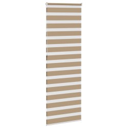 Store zèbre marron sable largeur du tissu 80,9 cm polyester 