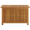 Boîte de rangement de jardin 90x50x58 cm bois d'acacia massif 