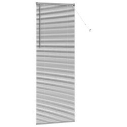Store de Fenêtre avec des rideaux Autre Argenté 80 x 220 cm Aluminium 