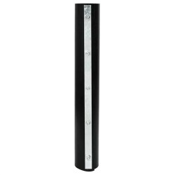 Barrière racinaire avec rails de connexion Noir 0,7x3 m 1,5 mm HDPE 