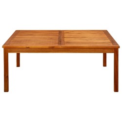 Table basse de jardin 110x110x45 cm Bois solide d'acacia 