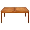 Table basse de jardin 110x110x45 cm Bois solide d'acacia 