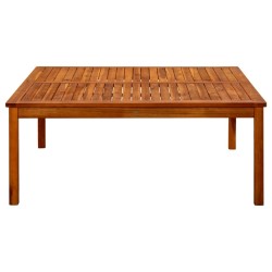 Table basse de jardin 110x110x45 cm Bois solide d'acacia 