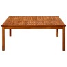 Table basse de jardin 110x110x45 cm Bois solide d'acacia 