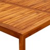 Table basse de jardin 110x110x45 cm Bois solide d'acacia 