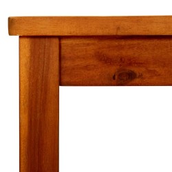 Table basse de jardin 110x110x45 cm Bois solide d'acacia 