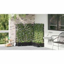 Jardinières de jardin 1 pc Noir 120 x 120 x 126 cm Plastique 