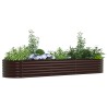 Jardin Bac de Culture Marron 320x80x44 cm Acier Galvanisé 