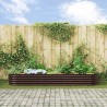 Jardin Bac de Culture Marron 320x80x44 cm Acier Galvanisé 