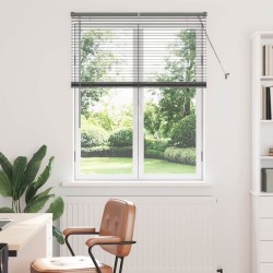 Store de Fenêtre Gris foncé 105 x 130 cm Aluminium 