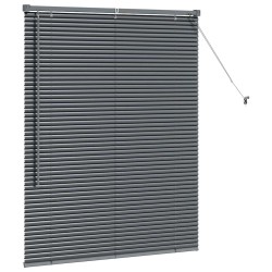 Store de Fenêtre Gris foncé 105 x 130 cm Aluminium 