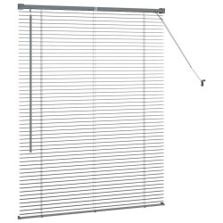 Store de Fenêtre Gris foncé 105 x 130 cm Aluminium 