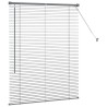 Store de Fenêtre Gris foncé 105 x 130 cm Aluminium 