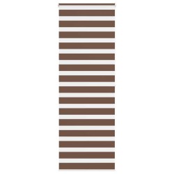 Store zèbre marron 90x200 cm largeur du tissu 85,9 cm polyester 