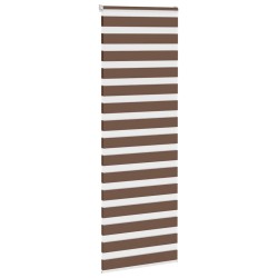 Store zèbre marron 90x200 cm largeur du tissu 85,9 cm polyester 