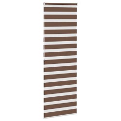 Store zèbre marron 90x200 cm largeur du tissu 85,9 cm polyester 