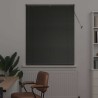 Store de Fenêtre avec des rideaux Autre Noir 105 x 130 cm Aluminium 