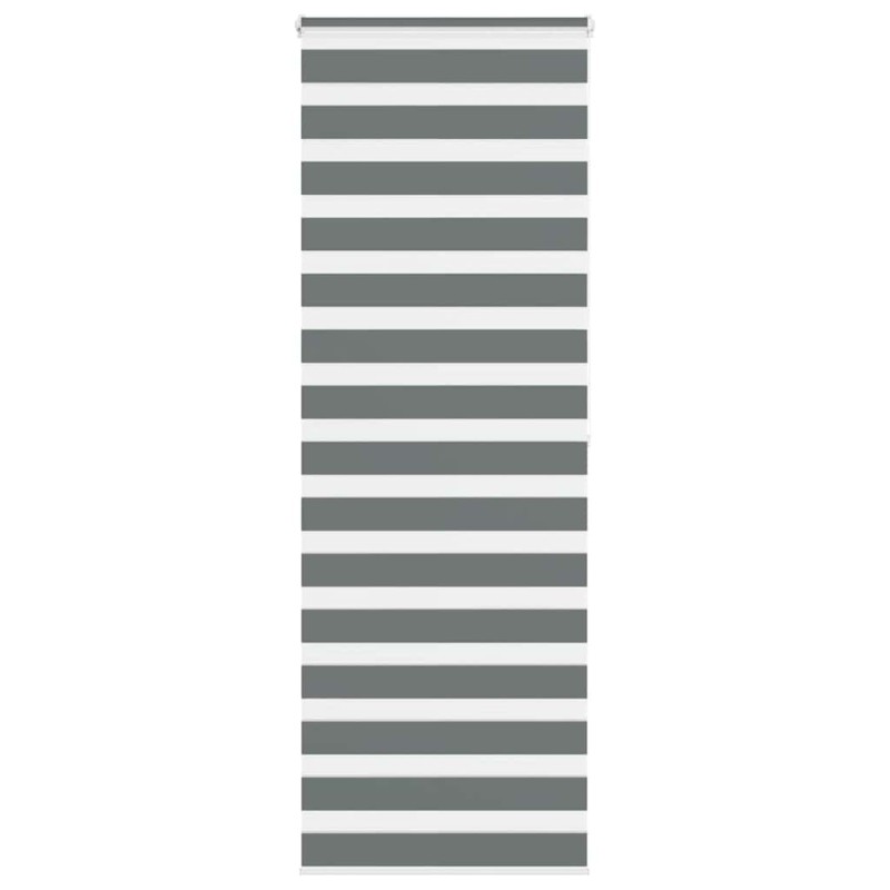 Store zèbre gris foncé largeur du tissu 85,9 cm polyester 