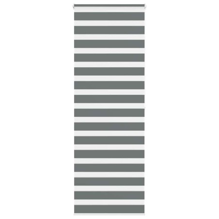 Store zèbre gris foncé largeur du tissu 85,9 cm polyester 